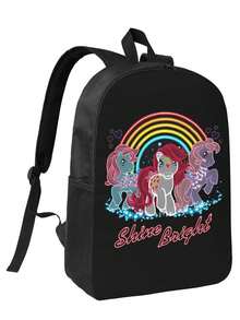 Back-To-School Anime Backpack Large Capacity Travel Backpack - Expandable Design For Books & Gear - màu đen - Xem 1
