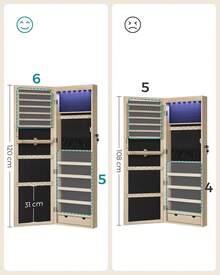 SONGMICS Jewelry Boxes - 卡其色 - 查看 5