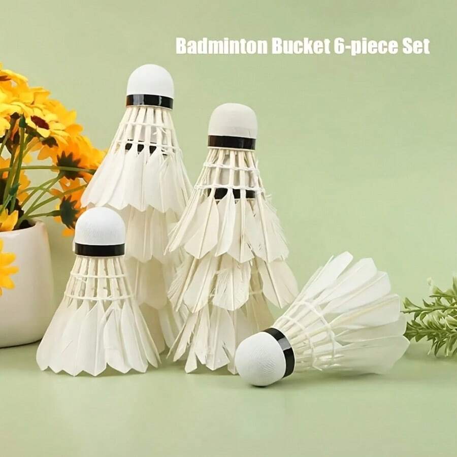 3pcs Glossy Plastic Badminton Shuttlecocks - Durable Nylon Material, Lightweight And Portable, Suitable For Training And Recreation, Team Sports Equipment, Enhancing Game Experience, Indoor And Outdoor Sports (White)