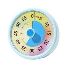 Rainbow Visual Timer With Night Light - 60-Minute Silent Countdown, Perfect For Classroom, Kitchen & Office Use