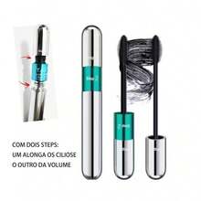 All-In-One Mascara Volume & Length 2 In 1 Waterproof Volumizing Dual-Ended Brush Lengthening Curling Thick Lash Lifting Long Lasting Mascara Eye Makeup Mascara For Christmas Party Prom Birthday Holiday Winter Autumn Y2K Elegant Country Fashion Women Makeup Cosmetic Party Beach Travel Camping Outdoor School Campus Outing Festivals Decoration Gift Present Pink Girl Cosplay Best Color Charm Vibrance - 黑色 - 查看 2