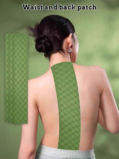 10pcs Moxa Patches For Back Pain Relief, Elastic Nonwoven Fabric Extra Large Heating Patches For Long-Term Work, Sports, And Heating Ointment