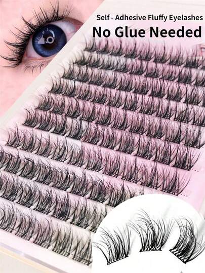 LIMEIKAI 100pcs/Pack Beginner Friendly 5D Baby Curl False Eyelashes, Fluffy Faux Mink Lashes, Natural Looking Messy Lasheslash Clusters,Eyelash Clusters,Individual Eyelashes,Lashes,Fake Lashes