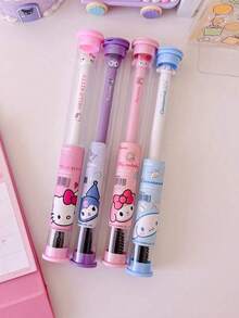 Sanrio 1 Hello Kitty Cute Cartoon Soft Bristle Portable Toothbrush With Storage Case, Deep Cleaning Effective, Compact Individual Packaging, Suitable For All, Great For Christmas And New Year Gifts