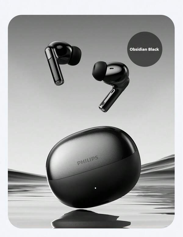 PHILIPS Philips' New TAT1120 True Wireless Bluetooth Headset Semi-In-Ear Noise Canceling High Sound Quality Sports Game Long Battery Life For Boys And Girls Couples