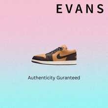 Nike Air Jordan 1 Low SE Flax Baroque Brown HQ3604-201 Women Fashion Sneakers New - 亞麻色/巴洛克棕色/復古珊瑚色/黑色 - 查看 2