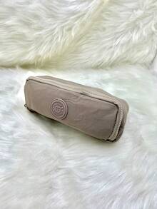 School Pencil Case With 3 Dividers And Elastic For Pencils And Pens - 灰色 - 查看 3