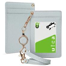 1 pieza Portador de tarjeta de autobús, Estuche para tarjeta de identificación para hombres/mujeres, Titular de pase mensual con carrete retráctil, Bolsa para tarjeta de identificación de empleado, Organizador de tarjetas delgado para trabajo, escuela, tarjetas de negocios para mujer, billetera mini, cartera, útiles escolares - Multicolor - Ver 10