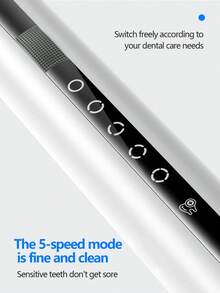 YTWO 1pc Ultrasonic Teeth Cleaner, Teeth Whitening, Electric Dental Scaler, Removes Tartar, Oral Cleaning, Recommended By Dental Experts, IPX6 Waterproof, Easily Removes Tartar, Plaque, Stains From Smoking/Coffee/Tooth Gaps, 5 Cleaning Modes (Gentle, Standard, Medium, Strong, Extra-Strong), Smart Power Distribution, Overcharge Protection, Cleans Teeth Gently, 3-Hour Full Charge, 90-Day Standby, 500mAh Large Battery - Multicolor - View 12