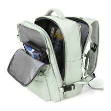 43x30x20cm Large Capacity Multifunctional Backpack, With Shoe Compartment, Dry And Wet Separation, Computer Compartment, USB Charging, Versatile Energy Five Colors, Travel Essential, Convenient Waterproof Large Capacity Backpack, Multifunctional Storage, Suitable For Commuting And Travel, Essential Large Capacity Backpack, Business Trips, Commuting, Travel Easy Storage, Simple And Stylish, Suitable For Short And Long Distance Travel, Vacation, Going Abroad, Visiting Relatives, Sports, Outdoor, Meet Your Travel Needs - Green - View 2