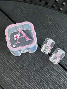 3pcs Set Charging Cable Protector Case, 26 Alphabet Letter Pattern A/B/C/D/E/F/G/H/Y/J/K/L/M/N/O/P/Q/R/S/T/U/V/W/S/Y/Z, Suitable For 20W UK Apple Fast Charger Adapter Charger Protector Charger Case Phone Accessories