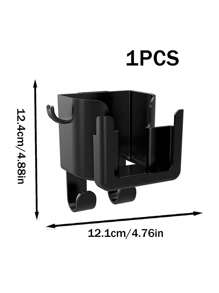 1 件装黑色多功能汽车挂钩杯架储物盒座椅靠背手机饮料架收纳盒 - 黑色 - 查看 6