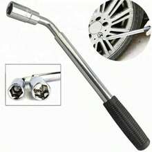 3PCS Tire Socket Wrench L Type Extended Telescopic Rod Repair - Default - View 5