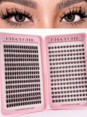 392 piezas / 28 filas Racimos de pestañas de manga, racimos de pestañas de ojo de manga, extensiones de pestañas en racimos de anime, racimos de pestañas de aspecto natural, racimos de pestañas de hadas, pestañas individuales de manga para principiantes