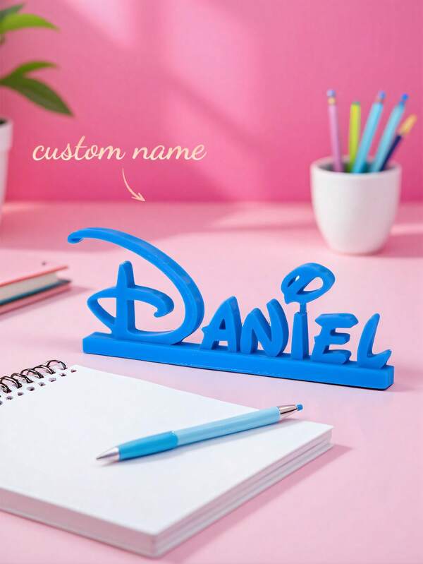 1 PC Custom Desk Name Tag, Personalized Desk Name Tag, 3D Printed Personalized Desk Name Tag, Teacher Desk Name Tag, Desk Name Tag, Custom Name Tag, Lawyer Name Tag, Boss Gift, Multifunctional, Decorative, Reusable, Modern, Colorful, Cute, Vintage, Cartoon, Kawaii, Custom, Personalized, Unique, Custom, Worker