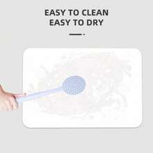 1pc Ethereal Feather Glitter  Pattern Diatom Mud Floor Mat Absorbent Mat Toilet Door Quick Drying Non-Slip Mat Foot Mat Toilet Kitchen Carpet Soft Mat Home Bathroom Decor Bath Rug Outdoor Rug Door Mat Bathroom Accessories - STYLE 3 - View 5