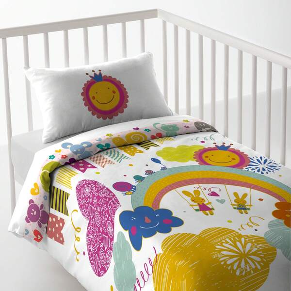 Naturals COOL KIDS - Housse de Couette Bébé Imprimée Réversible - ✅ Livraison 2 à 5 jours ✅ - 100% Coton - Ultra Douce - 8 Modèles Disponibles - 100*120/115*145 cm - Fabriqué en Espagne