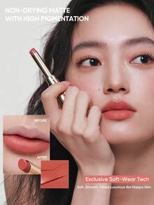 JUDYDOLL Nappa Slim Matte Lipstick, Soft Matte Lipstick, Velvety Matte Lipstick, Suitable For Beginners, Smooth And Long-Lasting, Great Gift For Girlfriend, Friend, Wife - 01 Cà phê espresso - Xem 8