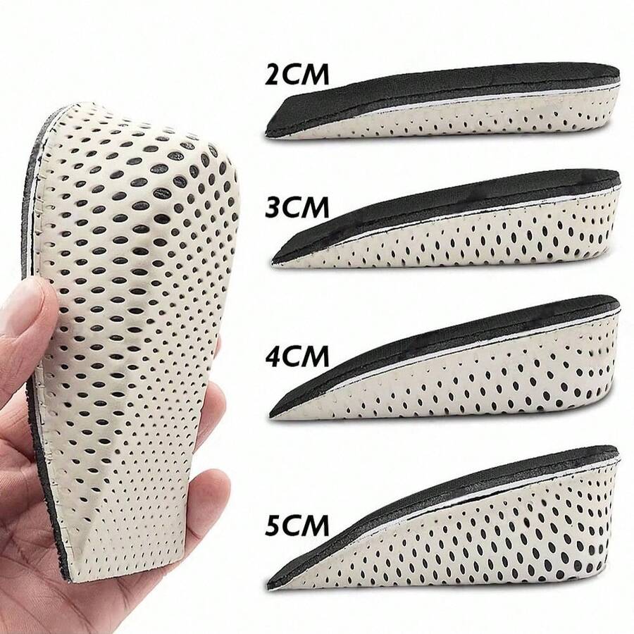 Invisible Height Increase Insoles Men Women Shoes Insole EVA Memory Foam Heel Lifting 2/3/4/5CM Taller Cushion Heighten Shoe Pad