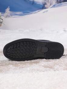 2025 Męskie zimowe, ciepłe buty śniegowe, odpowiednie do -40°C, ciepła, pluszowa podszewka, grube zimowe buty codzienne, wodoodporne i antypoślizgowe, krótkie botki do kostki