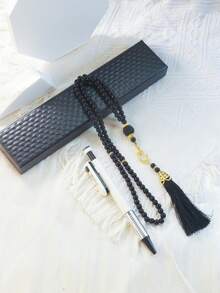 1支春柳枝串珠 | 中式禅宗计数珠，便携式悬挂配件，用于念诵咒语 - 彩色 - 查看 8