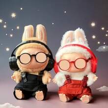 3pcs Doll Accessories Set: Shoes + Glasses + Headphones, Multiple Colors Available, Compatible With LABUBU – Perfect Gift For Christmas, Halloween & Birthdays (Doll Not Included)