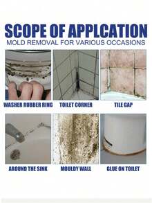 500ml Wall Mold Remover, Home Wall Tile Grout Mold Stain Cleaner Spray, Suitable For Cleaning Interior Walls, Bathroom Joints, Tile Joints And Other Wall Surfaces