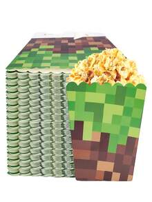 10 cái/20 cái/50 cái Hộp đựng bỏng ngô Pixel Chủ đề Xanh Nâu Túi đựng bỏng ngô Đồ dùng tiệc tùng Trò chơi điện tử Kẹo ăn nhẹ Hộp đựng thực phẩm cho rạp chiếu phim tại nhà Trang trí tiệc sinh nhật hoạt hình - Nhiều màu - Xem 5