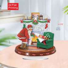 Kit de pintura de diamantes asimétrica 5D, Pintura de diamantes de arte DIY de Papá Noel, Adecuado para principiantes adultos y amantes de las manualidades, Mejor decoración de escritorio para la sala de estar, dormitorio, estudio y otros espacios interiores