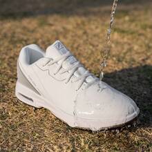 (US Local Shipment) Men's Golf Shoes Spiked Brand High-Quality Outdoor Sports Shoes Men's Golf Shoes Comfortable And Anti-Slip Men's Competitive Sports Shoes - White Gray - View 2