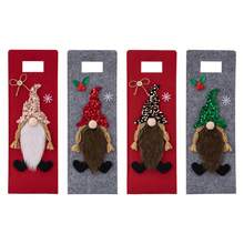 1pc Christmas Decoration Wine Bottle Bag, Christmas Wine Bottle Cover For Party Decor - Multicolor - View 11