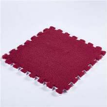 15pcs Interlocking Carpet Tiles, Bedroom Bedside Long Plush EVA Foam Puzzle Mat, Home Living Room Large Area Block Floor Rug Set - High Pile