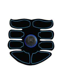 1pc 150mAh Lithium Battery Wireless EMS Muscle Stimulator Abdominal Shaping Belt - Abdominal Muscle Trainer For Home And Office Exercise - Unisex Fitness Equipment, Home Fitness Equipment For Men And Women, Fat Burning And Shaping Abdominal Instrument