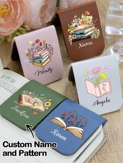 Personalized Magnetic Bookmarks,Custom Name Leather Bookmarks,Customized Book Marks For Reading,Customizable Bookmarks For Men,Book Accessories,Teacher Bookmark,Birthday Gifts,Ideal Gifts For Book Lovers,Weddings,Anniversary,Father's Day,Business,Bridesmaid,Friend