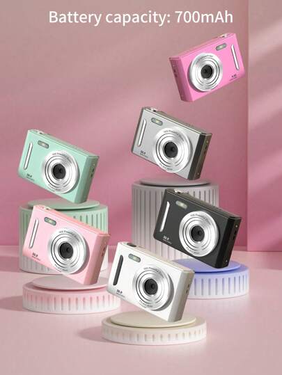 32GB Digital Camera For Teens, Dual HD Cameras, Retro Card Style, Suitable For Travel Photography