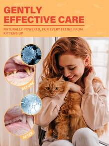 GJYC PET Katzen Dental-Set | Beseitigt schlechten Atem | 3-teiliges Set beinhaltet Katzen-Zahnpasta, Katzen-Zahnbürste und Katzen-Fingerbürste in leckerem Thunfischgeschmack, 30 ml