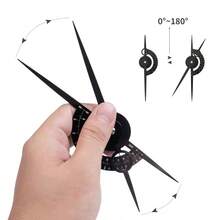 1pc Microblading Ruler Compass Eyebrow Shaping Design Tattoo Positioning Ruler Tattoo Tool - Black - View 7