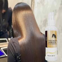 GZE Collagen & Keratin No-Rinse Hair Mist, Silky Smooth Hair Essence Spray - Suitable For All Hair Types, Moisturizing & Nourishing, Reduces Heat Damage