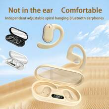 真无线夹式运动耳机，音乐睡眠舒适耳塞，TWS HIFI杜比低音，ACC立体声高清通话耳机，适用于智能手机游戏耳机，智能耳机