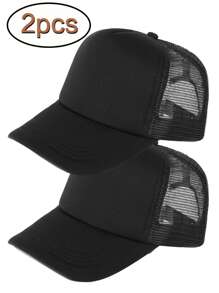 2 Peças Cap Trucker de Beisebol Clássico Original, Boné de Beisebol de Perfil Baixo para Homens e Mulheres, Boné de Pai Ajustável e Desestruturado, Tamanho Ajustável para Corrida, Treinos e Atividades ao Ar Livre em Todas as Estações