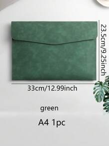 1pc A4/A5 2026 Planner PU Leather Waterproof File Folder, Document Organizer, File Envelope Set, Tablet Sleeve, With Magnetic Snap Closure, Suitable For Home, School, Office, Student Stationery (Brown, Black, Green, Gray, Blue)