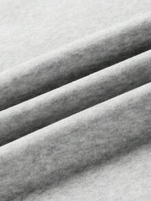 Zrgoth 男士休闲百搭印花圆领卫衣 - 灰色 - 查看 7