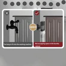 1 pezzo Valvola angolare in acciaio inossidabile ad alto flusso, 1 ingresso 2 uscite o 1 ingresso 3 uscite, rubinetto a 3 vie per lavatrice, valvola a triangolo a 3 controlli 4 vie o a 2 controlli 3 vie antiscivolo per bagno e toilette, con manopola girevole e nucleo in ottone a doppia apertura