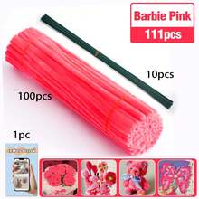 30厘米绿色花茎铁丝+视频教程，60色雪尼尔绒条，适合万圣节、返校季，30厘米彩色绒条手工材料，雪尼尔绒条，毛绒金属丝扎带，价格实惠，品质优良 - 彩色 - 查看 67