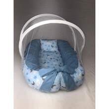 Nest With Mosquito Net For Boy And Girl, Assorted Prints - BLUE MOONLIGHT BB - View 2