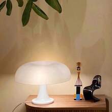 USB Powered Acrylic Mushroom Night Light Changing LED Ambient Lamp In Beige/White For Bedroom/Office/Study, Multi-Scenario Mood Lighting & Decorative Reading Lamp"