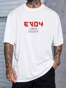 Oversized Streetwear T-Shirt JDM EVO 4 Lancer Evolution Tunada REF 7251 VEST NERD - 白色 - 查看 2