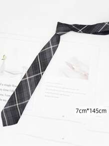 1pc A Retro Contrast Striped Tie With British Atmosphere