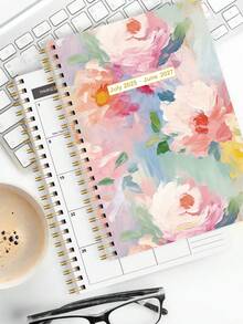 BUBU 2026-2027 学年周计划和月计划，2026 年 1 月 - 2027 年 12 月，5.7 英寸 X 8.1 英寸，软封面，线圈装订，学校和办公用品返校用品 - 粉色 - 查看 7