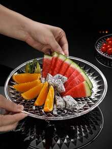 1/5 Stücke Acryl Prägung Kristall Obstplatte, kreative kleine zarte Haushalt Dessert Kuchen Snack Präsentationsplatte, Süßigkeitenschale, Kuchenteller, geeignet für den täglichen Gebrauch, geeignet für Snacks und Obst, vielseitig einsetzbar für Teegesellschaften und Dekorationen, geeignet für Cupcakes, Donuts, Obst, Küche, Weihnachtsgeschenk